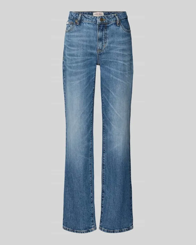 Guess Straight Fit Jeans aus Baumwoll-Mix Jeansblau