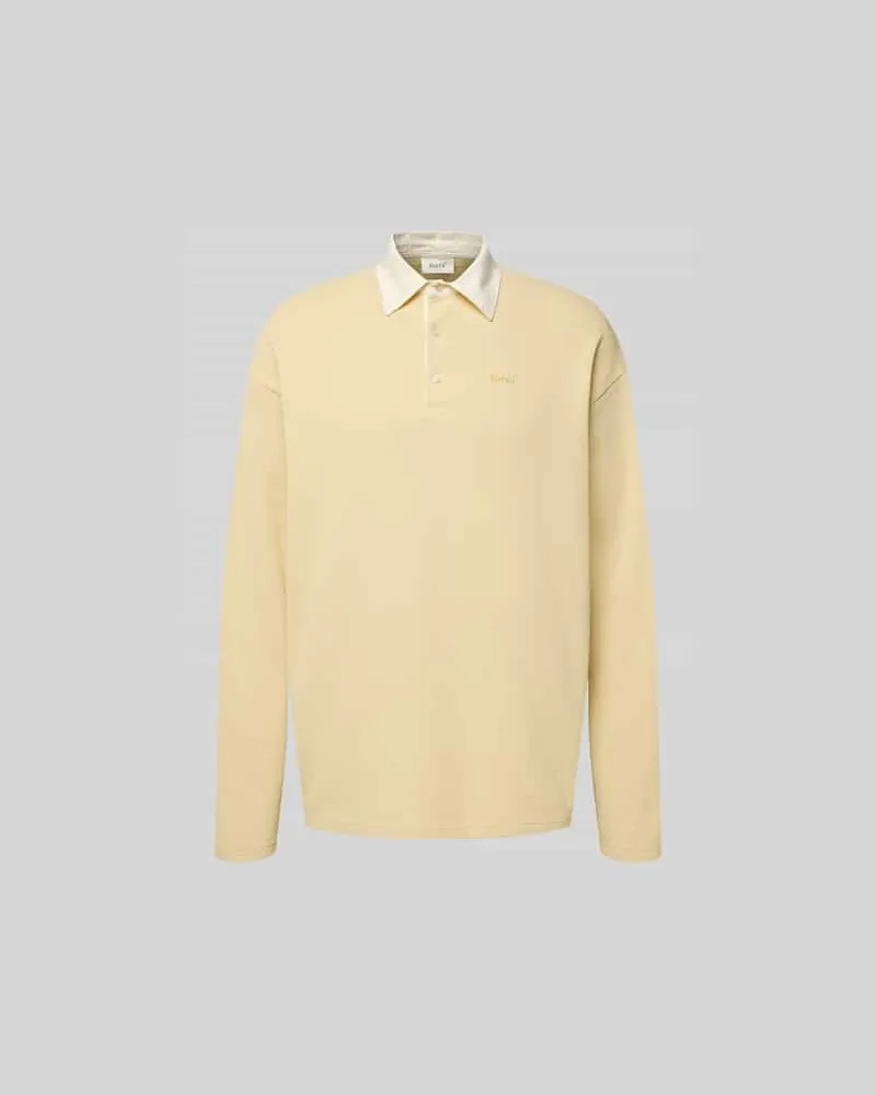 forét Relaxed Fit Sweatshirt mit Polokragen Sand