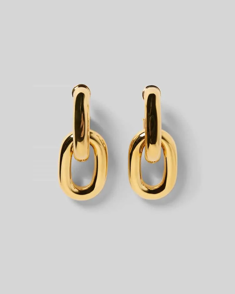 Paco Rabanne Ohrringe mit Steckverschluss Gold