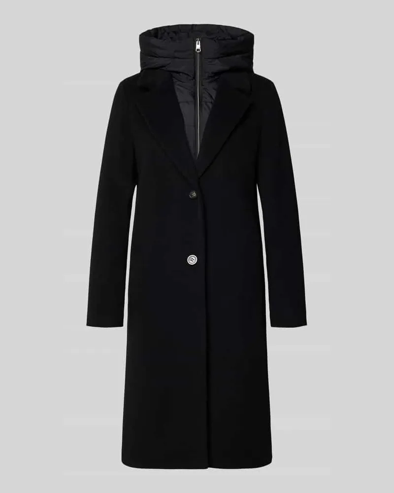 cinque Regular Fit Wollmantel mit Kaschmir-Anteil Modell 'MIRA Black