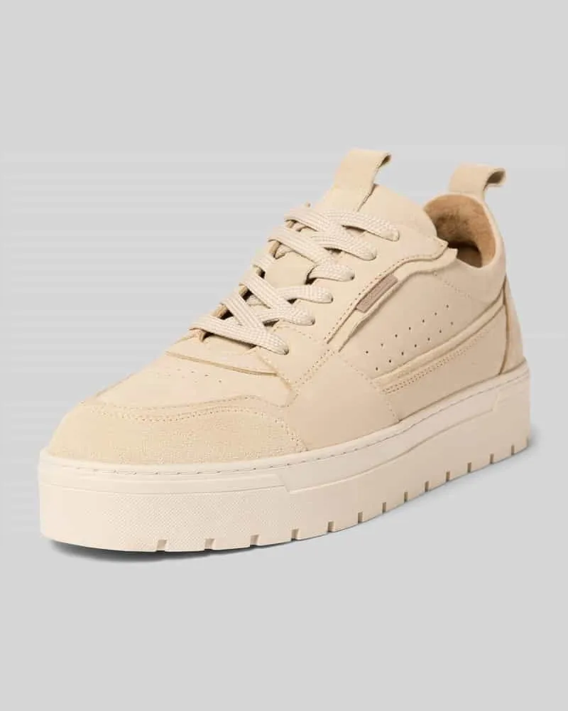 PS Poelman Sneaker mit Schnürverschluss Modell 'Ivar Beige