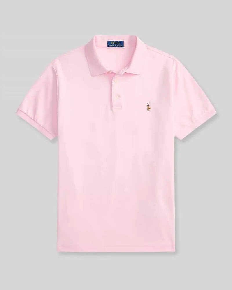 Ralph Lauren Regular Fit Poloshirt aus reiner Baumwolle Pink
