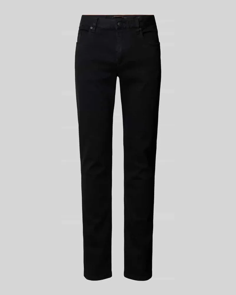 Alberto Regular Fit Jeans im 5-Pocket-Design Modell 'Pipe Black