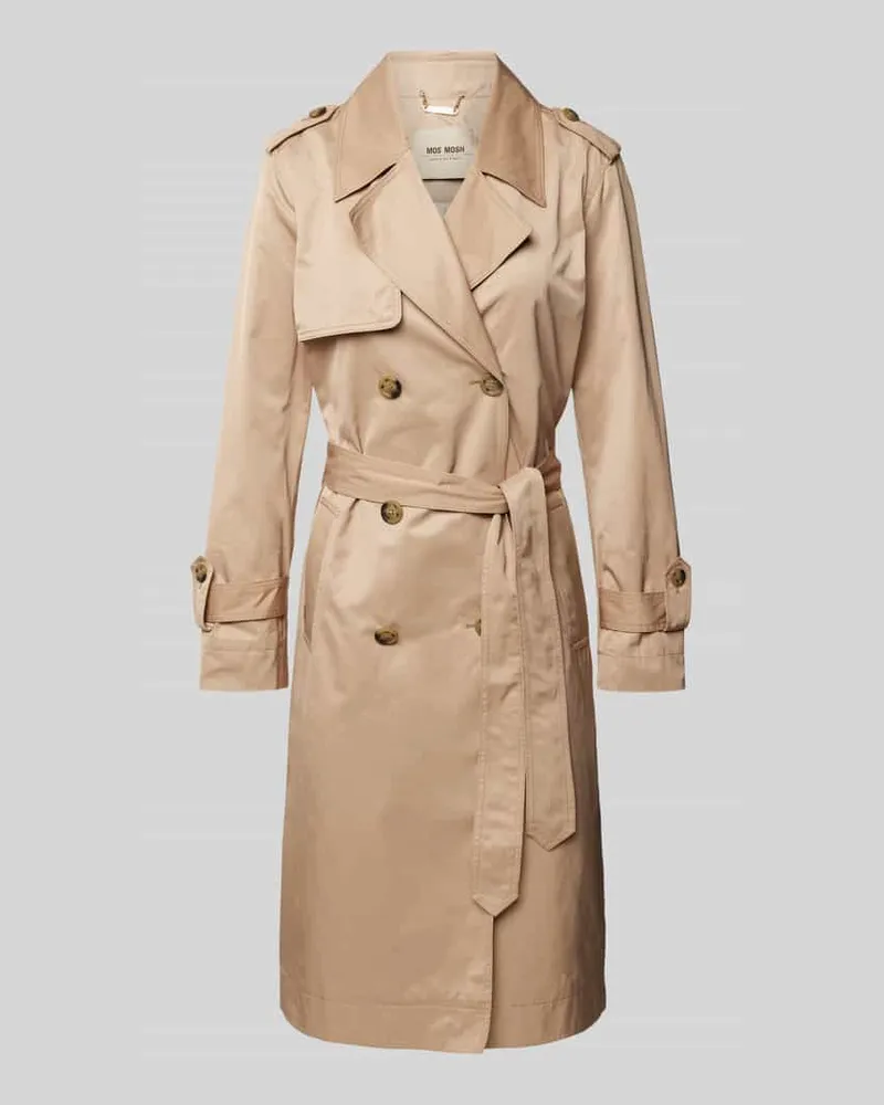 Mos Mosh Trenchcoat mit Bindegürtel Modell 'FARAH Sand