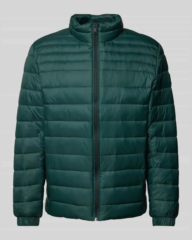 HUGO BOSS Steppjacke mit Stehkragen Modell 'Oden Dunkelgruen