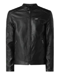 Jack & Jones Jacke mit Biker-Look Modell 'Rocky Black