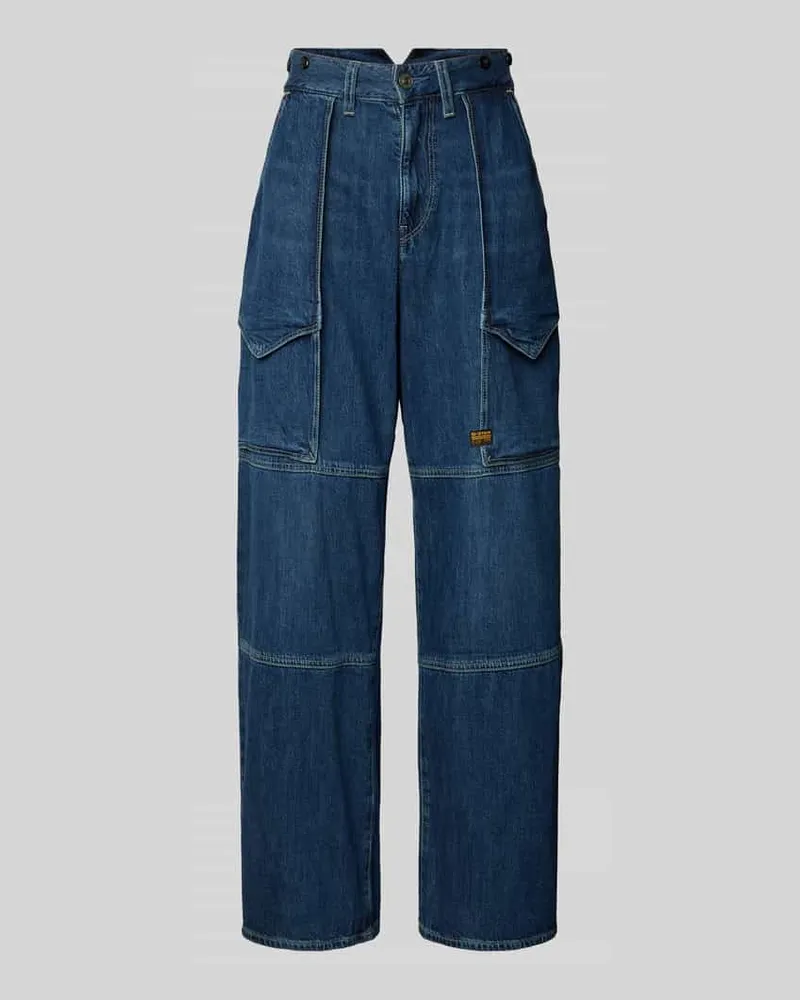 G-STAR RAW Loose Fit Jeans mit Label-Patch Marine