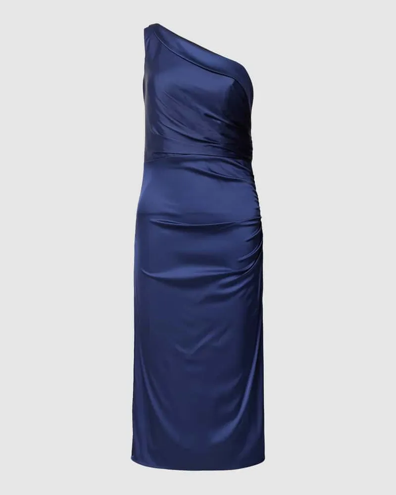 Unique Abendkleid mit Raffungen Marine