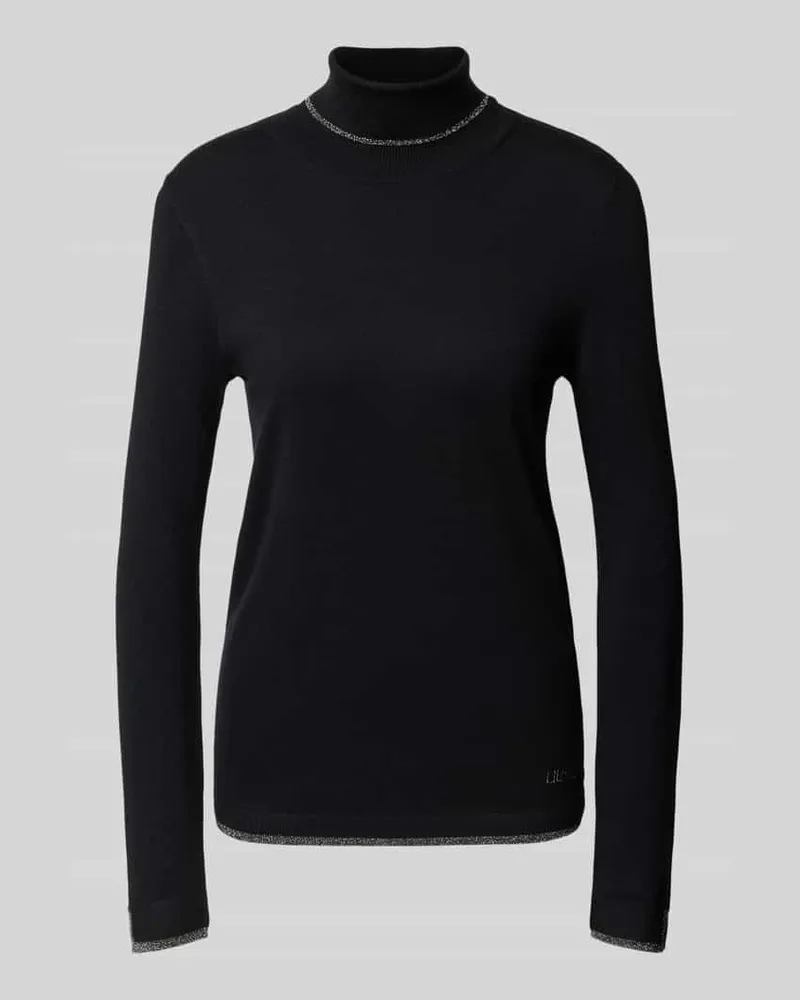 Liu Jo Strickpullover mit Stehkragen Black