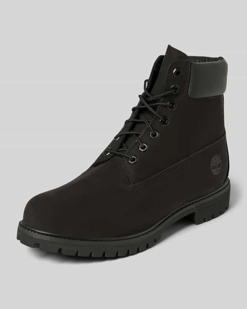 Timberland Schnürboots mit Label-Details Black