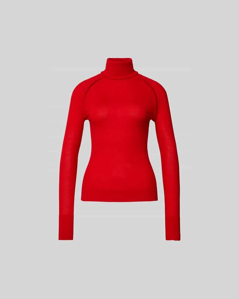 Victoria Beckham Longsleeve mit Rollkragen Rot