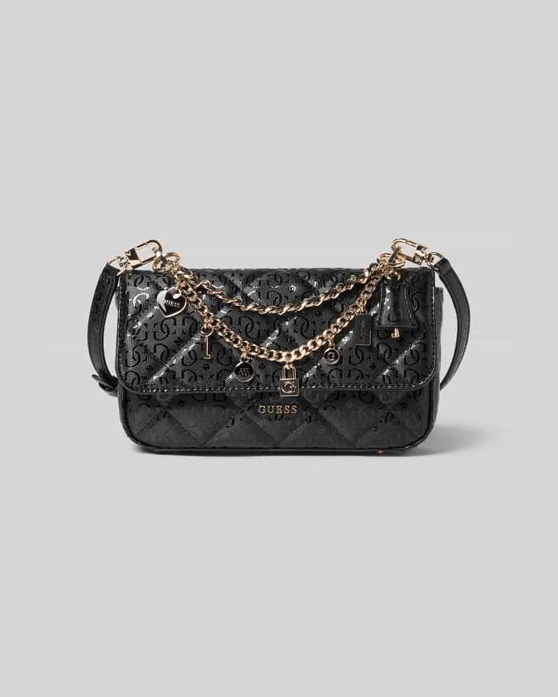 Guess Umhängetasche mit Label-Applikation Modell 'LIBBY Black