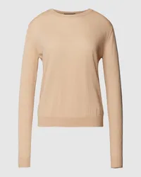 Max Mara Longsleeve mit Rundhalsausschnitt Modell 'MOCHI Camel