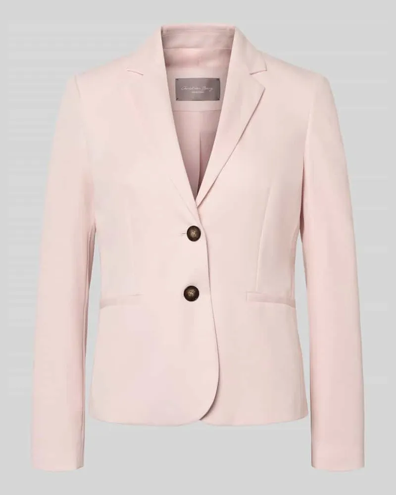 Christian Berg Regular Fit Blazer mit Reverskragen Hellrosa
