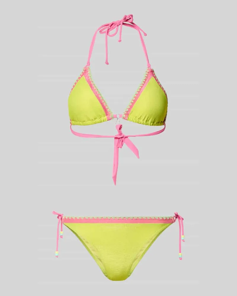 Banana Moon Bikini mit Ziersteinen Modell 'Blucostora Gelb