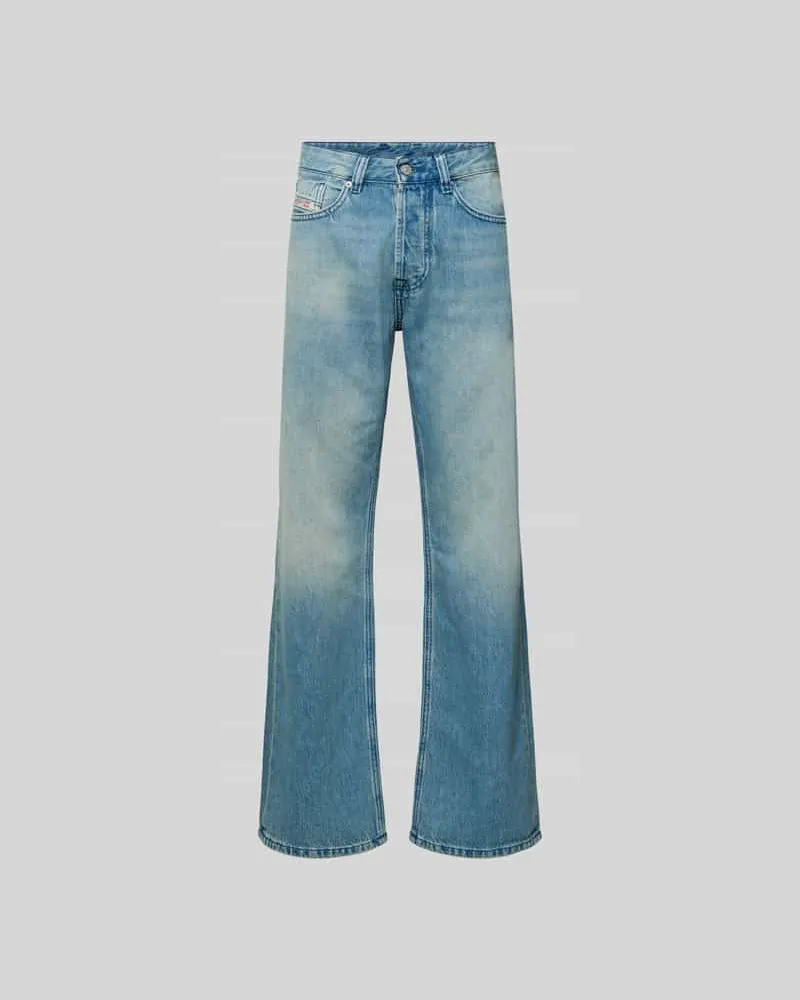Diesel Flared Fit Jeans mit Logo-Patch Jeansblau