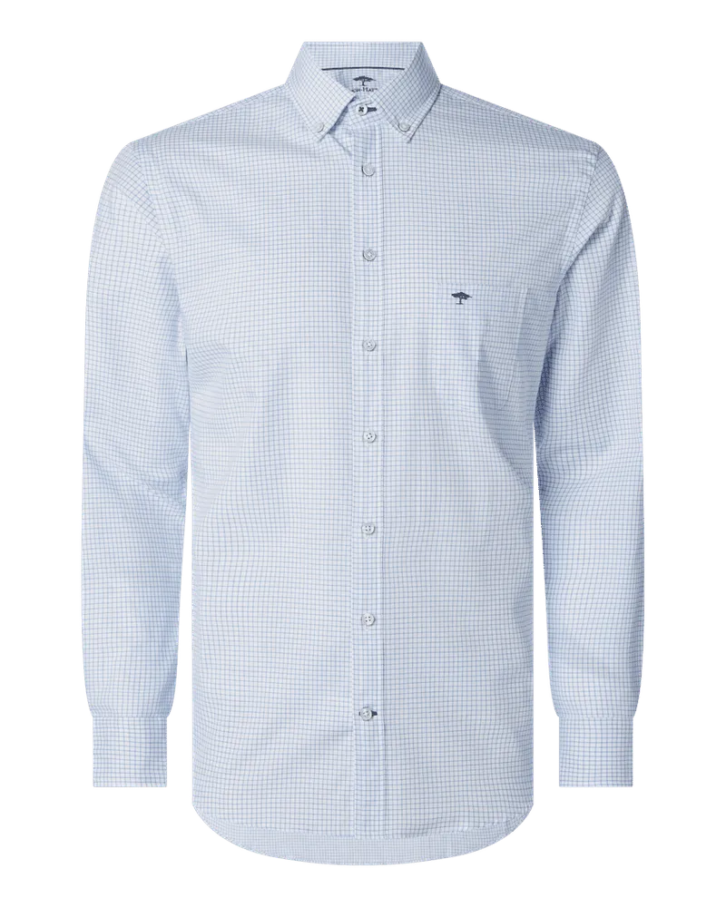 Fynch-Hatton Regular Fit Freizeithemd mit Streifenmuster Modell 'All Season Bleu