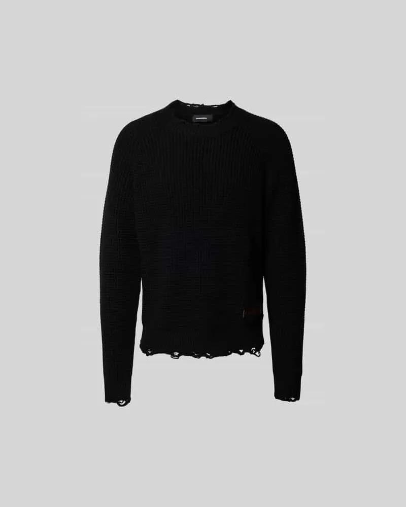 Dsquared2 Sweatshirt im Used-Look Black