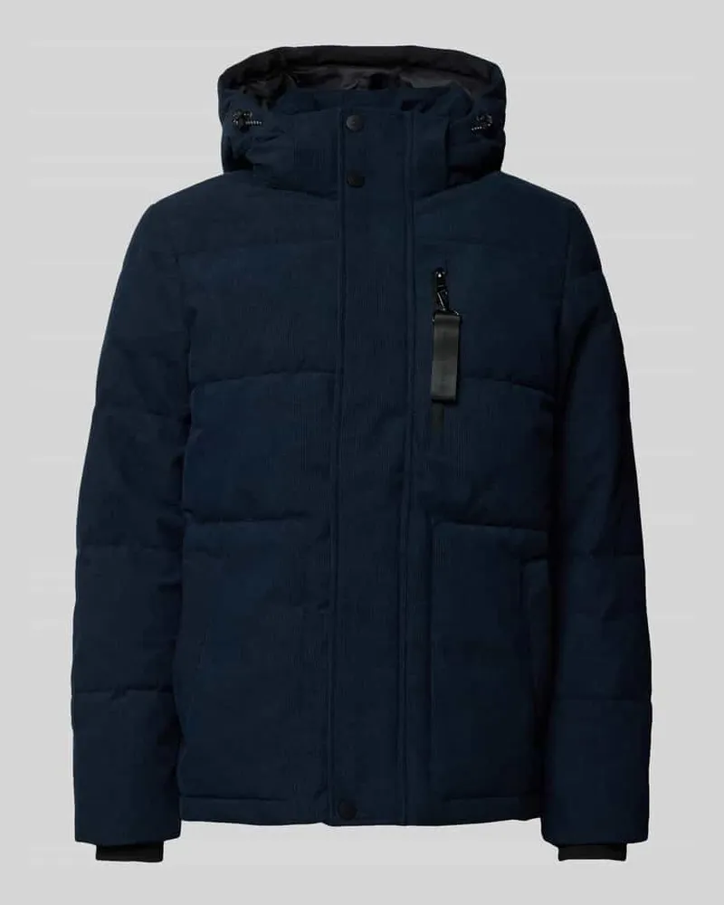 Tom Tailor Regular Fit Jacke mit abnehmbarer Kapuze Marine