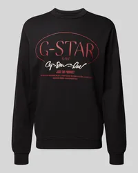 G-STAR RAW Sweatshirt mit Label-Print Black