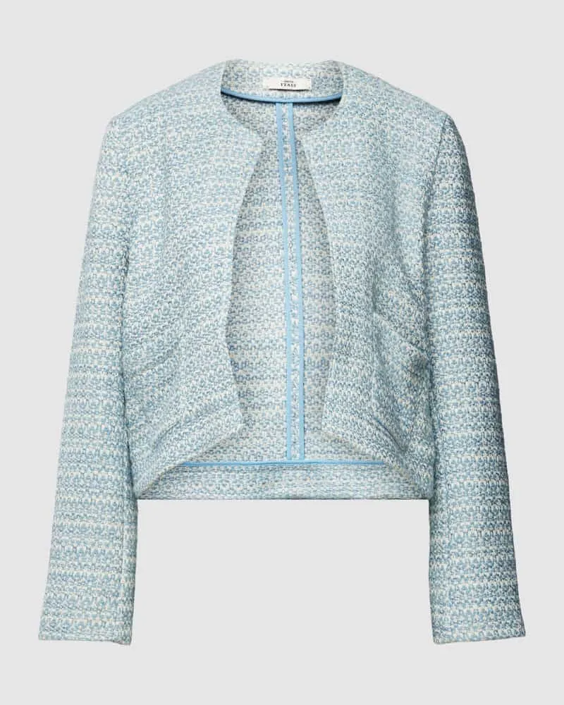 0039 Italy Blazer mit offener Vorderseite Bleu