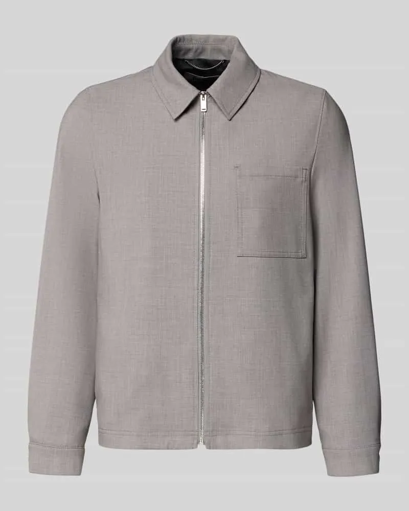 Drykorn Regular Fit Jacke mit Viskose-Anteil Modell 'Jerson Hellgrau