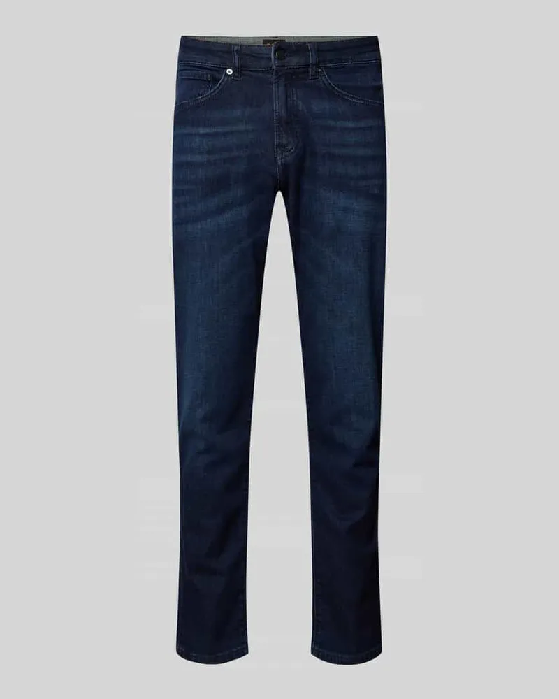 HUGO BOSS Slim Fit Jeans im 5-Pocket-Design Modell 'ONYX Jeansblau