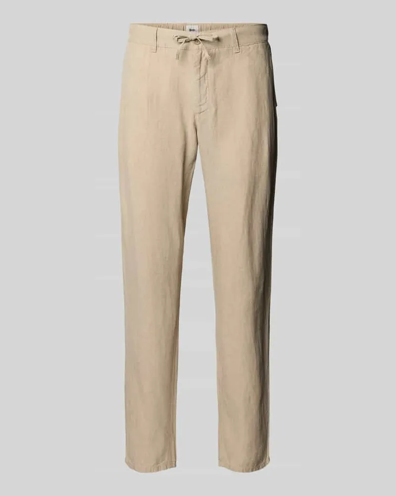 Brax Leinenhose mit Tunnelzug Modell 'FABIO JOK Beige