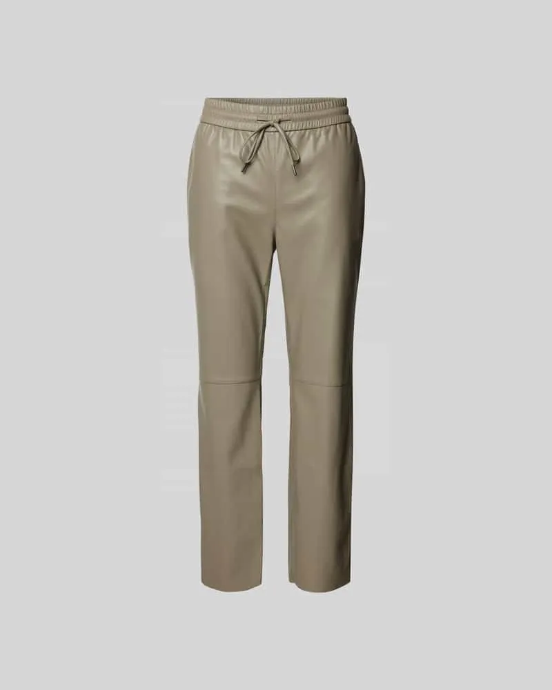 Juvia Stoffhose mit elastischem Bund Oliv