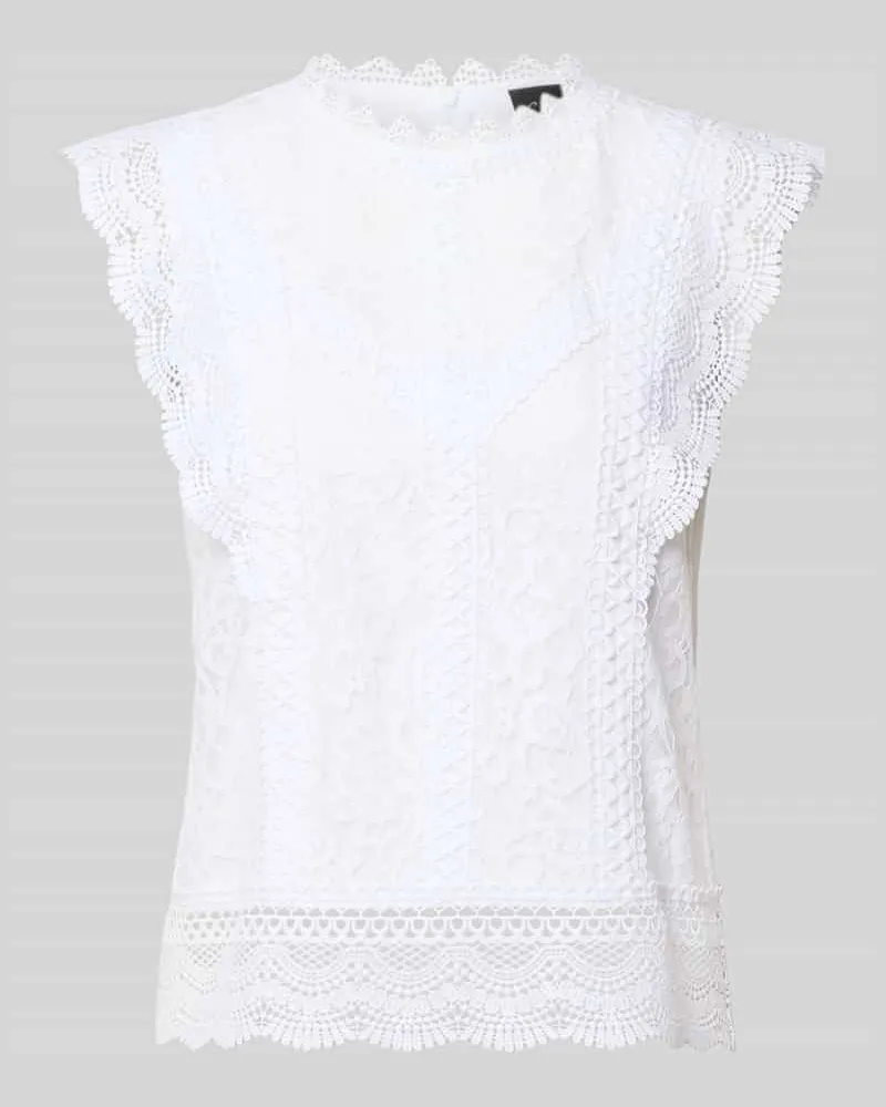 S.Oliver Regular Fit Blusenshirt mit Baumwoll-Anteil Weiss