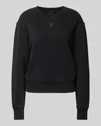 Guess Sweatshirt mit Strasssteinbesatz Modell 'BIG Black