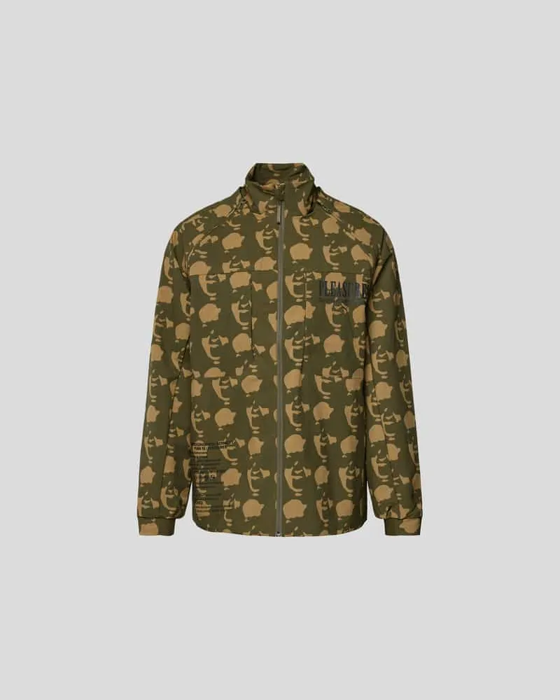 Puma Jacke mit Allover-Muster Mittelbraun