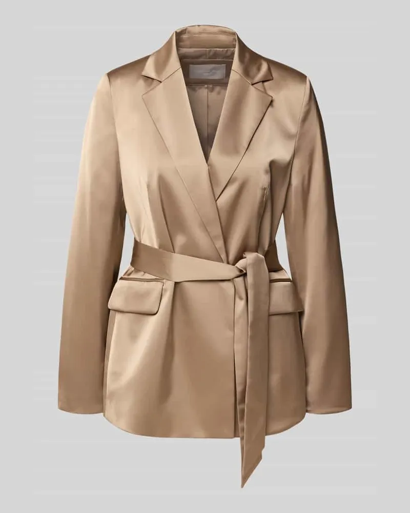 Christian Berg Blazer mit Reverskragen Taupe