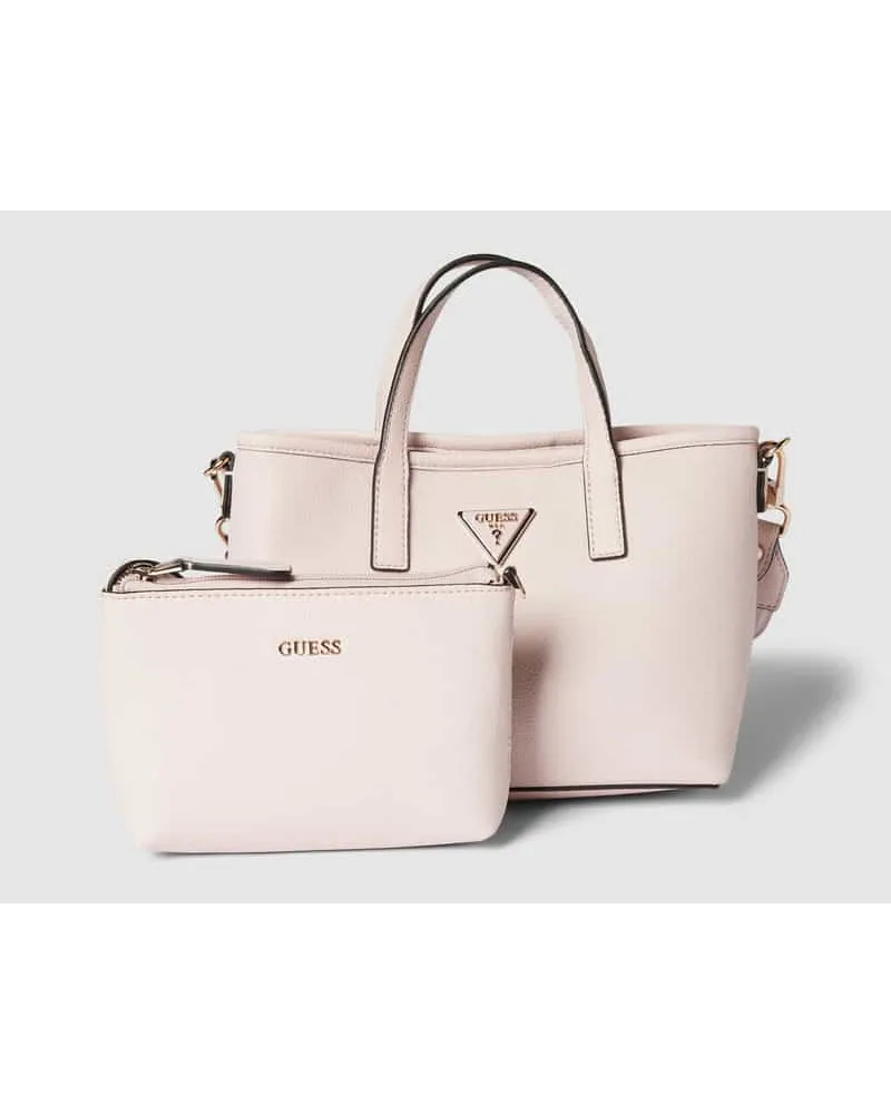 Guess Handtasche mit kurzen Tragehenkeln Rosa