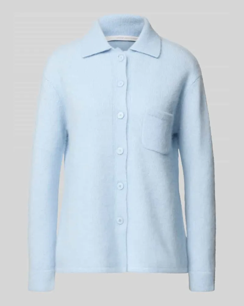 Herzen's Angelegenheit Strickjacke aus Kaschmir-Baumwoll-Mix Hellblau