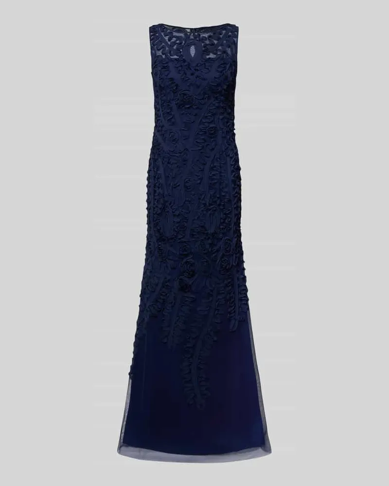 Adrianna Papell Abendkleid mit Applikationen Marine