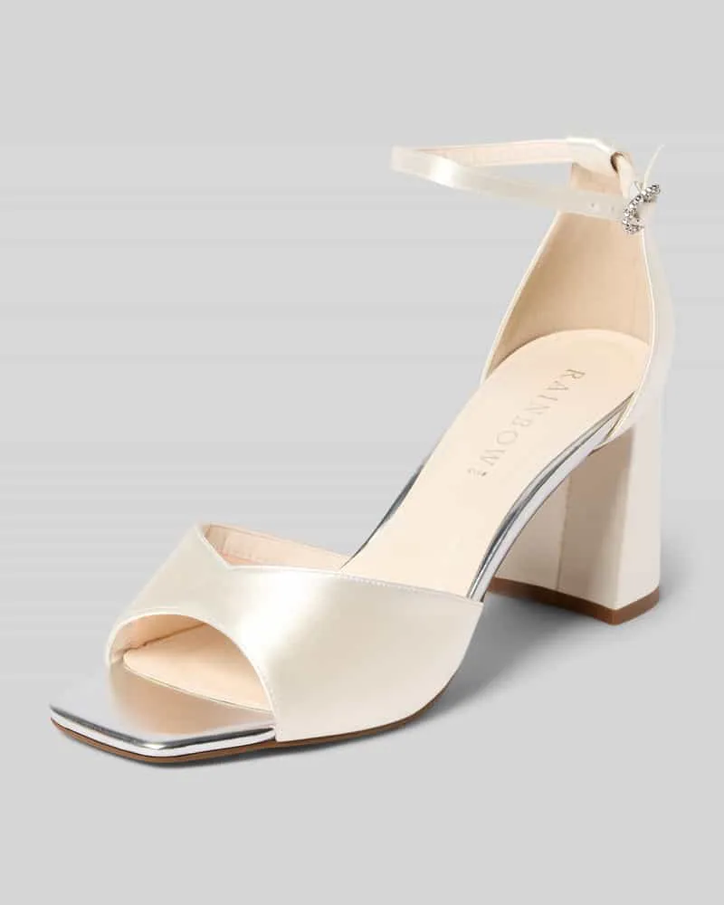 Rainbow Club Sandalette mit Blockabsatz Modell 'Solange Offwhite