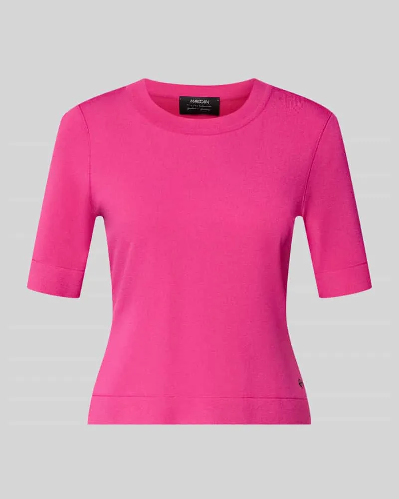 Marc Cain Slim Fit Pullover aus Viskose-Mix Pink