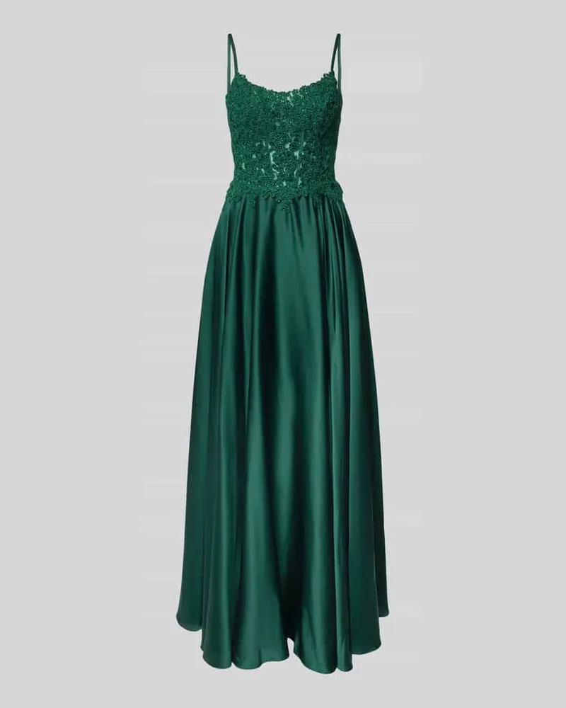 Mascara Abendkleid mit Zierbesatz Gruen