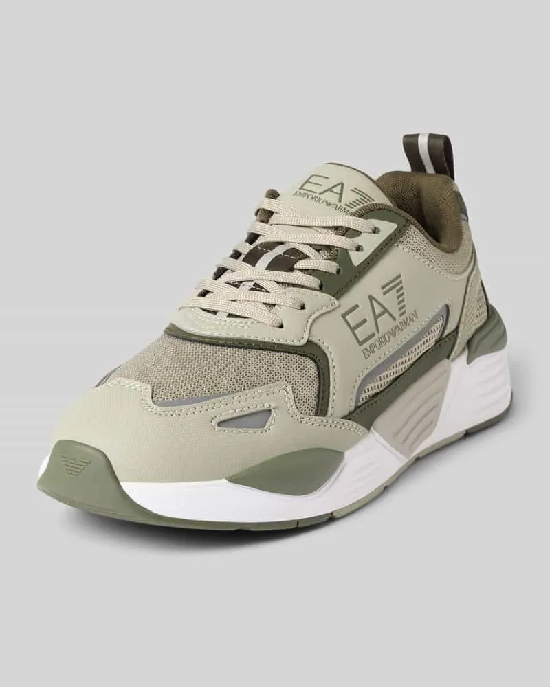 EA7 Sneaker mit Label-Prints Modell 'ACE RUNNER Lind