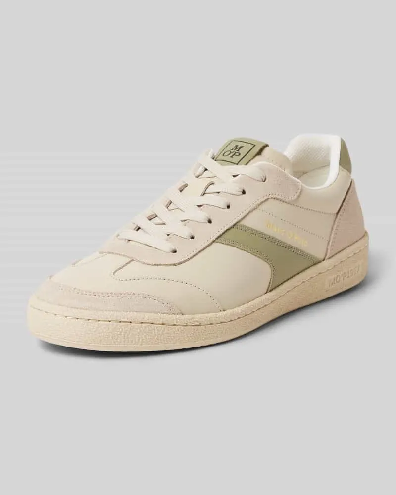 Marc O'Polo Low Top Sneaker aus edlem Rindleder Offwhite