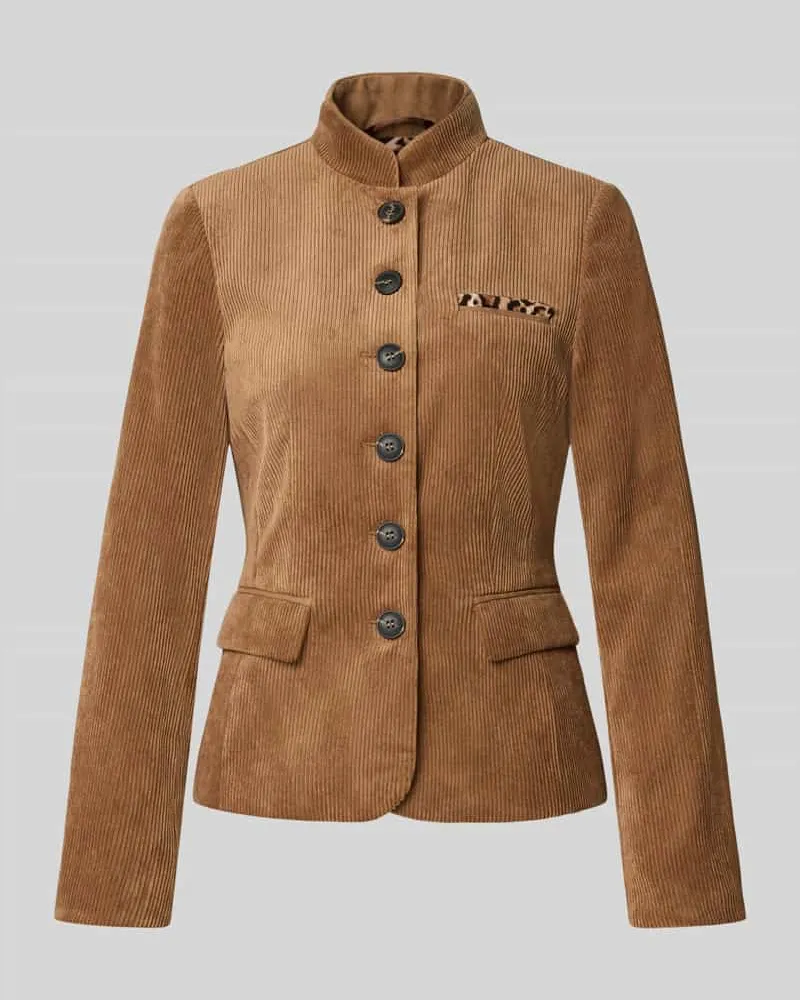 White Label Blazer in Cord-Optik Cognac
