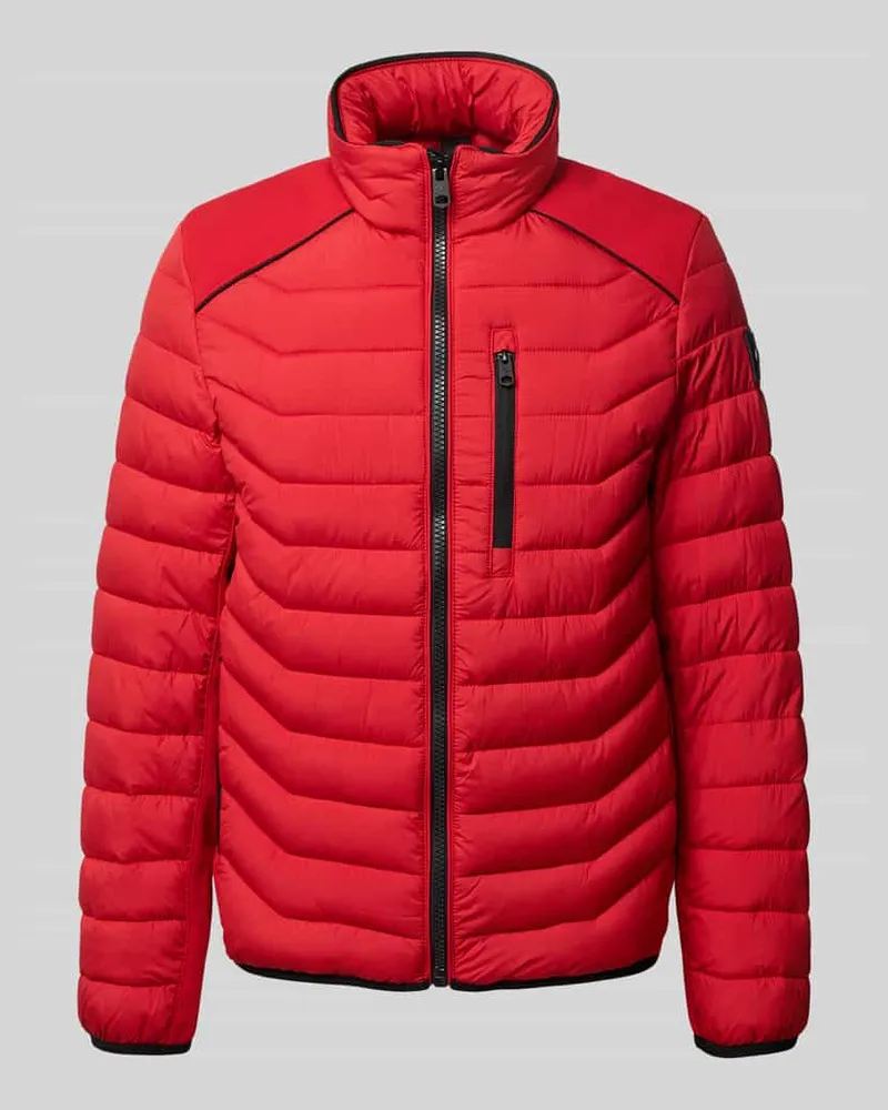 Tom Tailor Regular Fit Steppjacke mit Reißverschluss Rot
