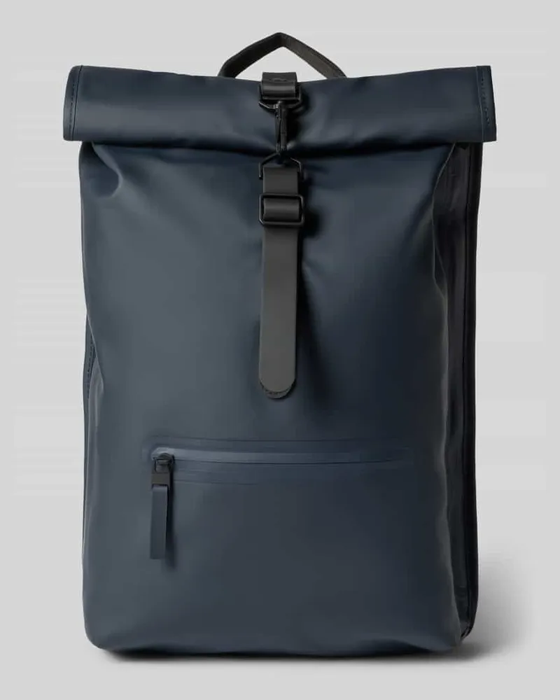 RAINS Rucksack mit Logo-Detail Marine