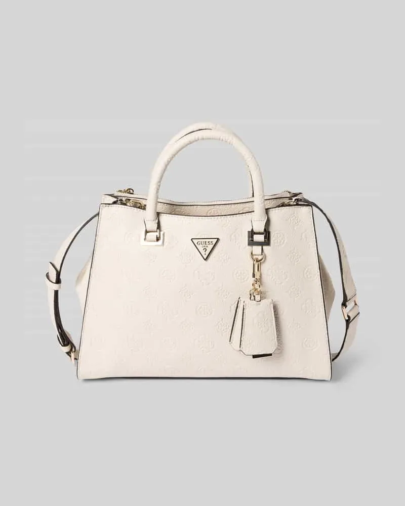 Guess Handtasche in Leder-Optik Modell 'Cresida Offwhite