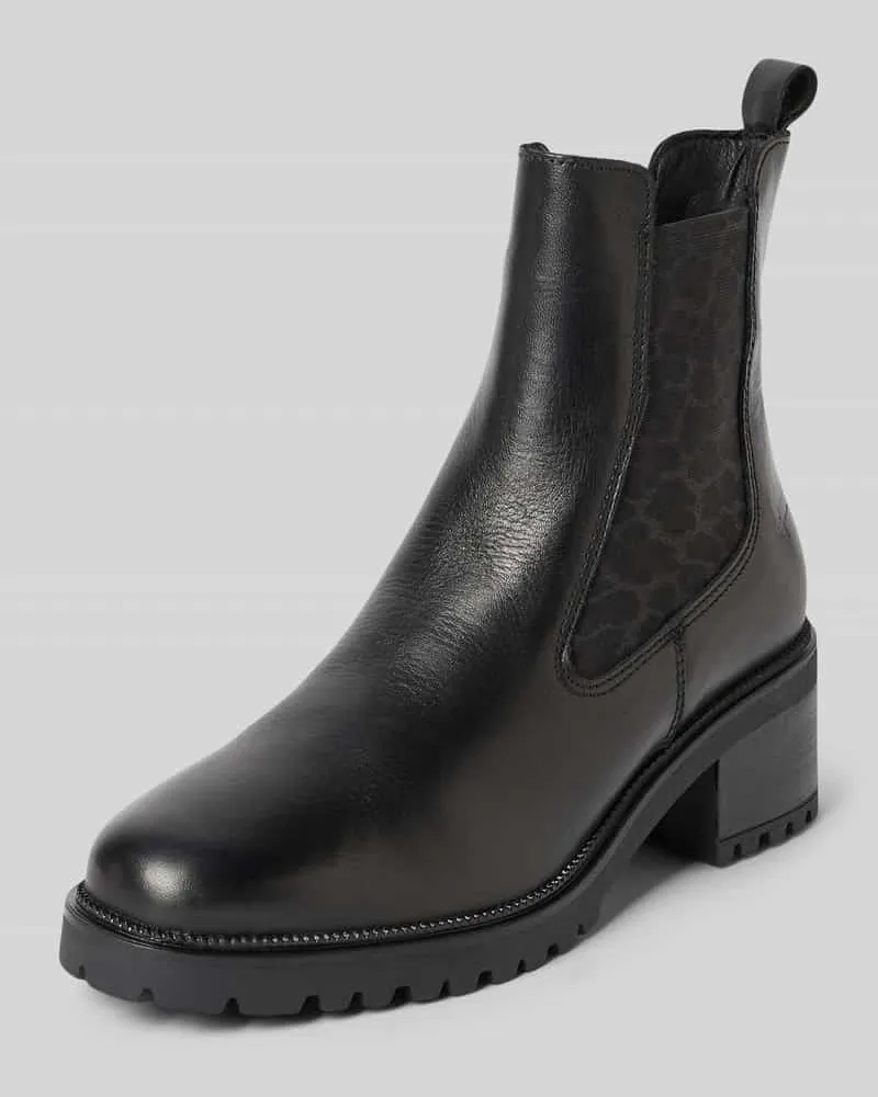 Tamaris Chelseas aus echtem Rindsleder Black