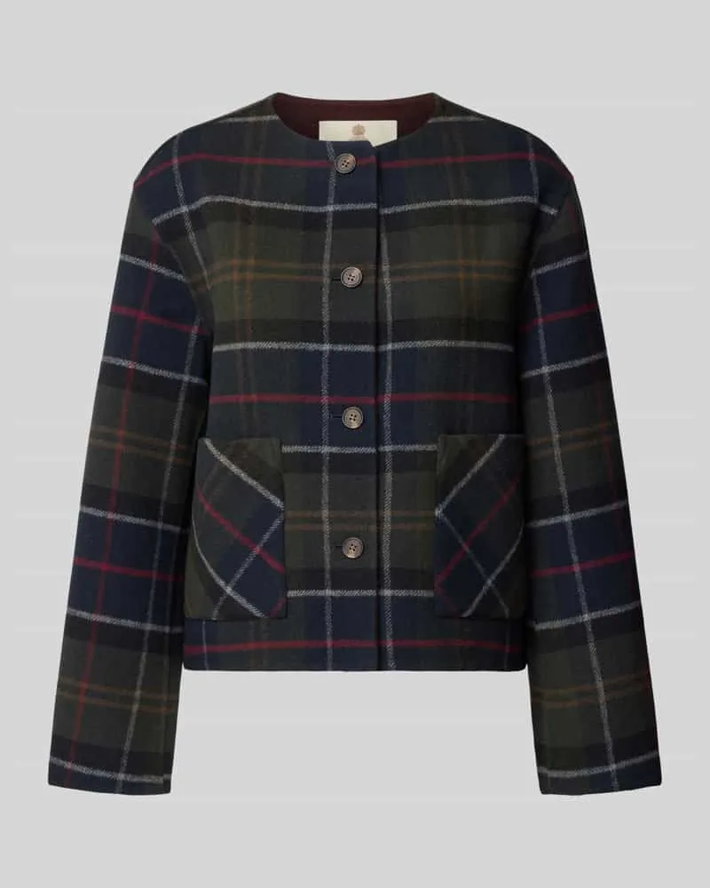 Barbour Regular Fit Hemdjacke aus Woll-Mix 'MARLOW Marine