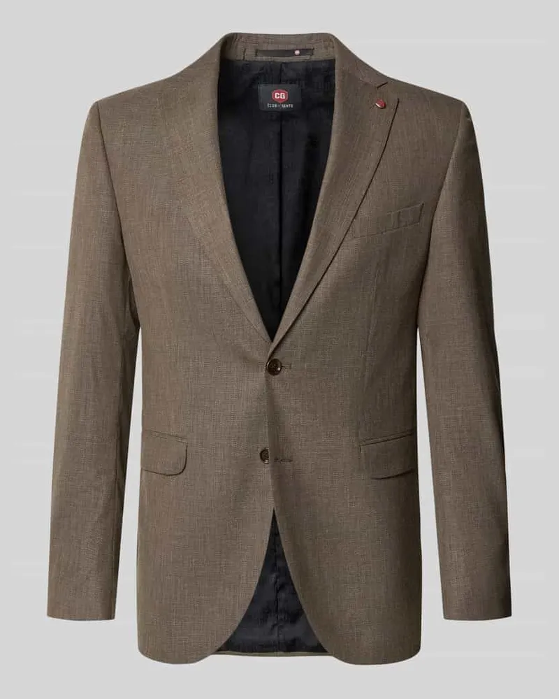 CG Sakko mit Pattentaschen Modell 'Colvin Mittelbraun