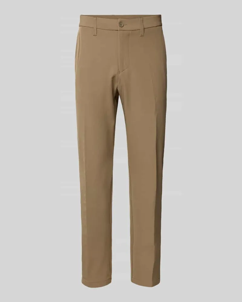 HUGO BOSS Slim Fit Hose mit Kordelzug Modell 'T_COMMUTER Khaki