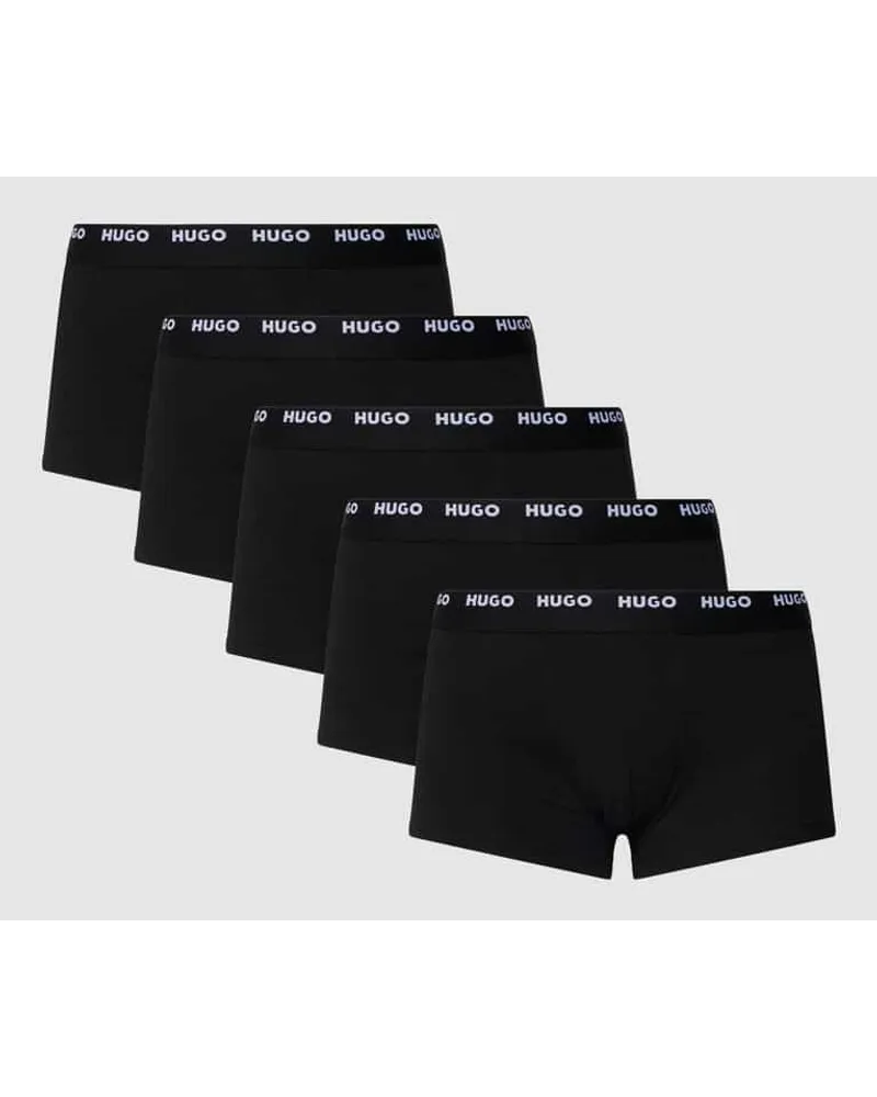 HUGO BOSS Trunks mit Label-Details im 5er-Pack Black